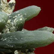 Quartz (var. Prase) with Hematite 