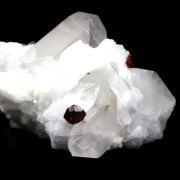 Spessartite garnet, Orthoclase, Quartz.