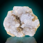 Chalcedony  on Siderite