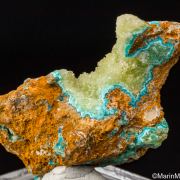 Senegalite on Turquoise