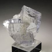 FLUORITE with PHANTOMS, PYRITE inclusions