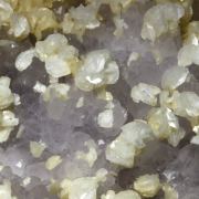 Calcite on Quartz (v. Amethyst)