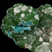 Cuprian Smithsonite, Aurichalcite, and Calcite