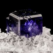 Fluorite on Quartz