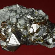 Sphalerite ( var. Cleophane ) on Galena