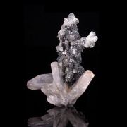 Cerussite on Smithsonite