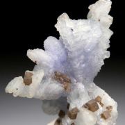 Chabazite on Prehnite after Tanzanite