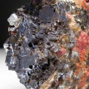 Rhodonite with Galena