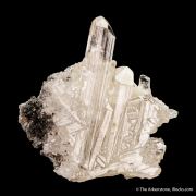 Cerussite (twinned)