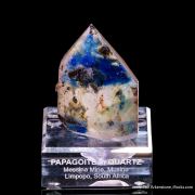 Papagoite included in Quartz