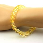 Citrine Bracelet 8 mm Beads.