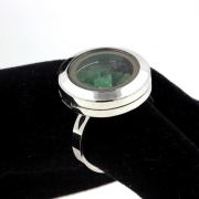 Raw Tsavorite Garnet Ring.