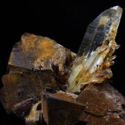 Quartz, Siderite.