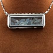 Raw Aquamarine necklace.