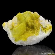 Cadmian Smithsonite on Calcite with Quartz