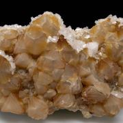 Harmotome on Calcite