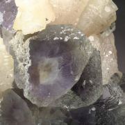 FLUORITE with PHANTOMS, CALCITE