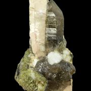 Microcline, epidote, quartz var. smoky  POLAND