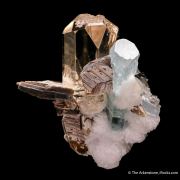 Topaz, Aquamarine, Muscovite, and Cleavelandite