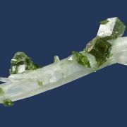 Uvite Tourmaline on Quartz