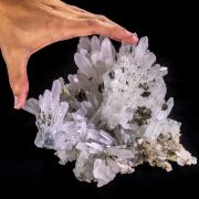 Large Quartz Cluster with Pyrite & Pyrrhotite