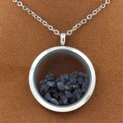 Raw Sapphire necklace.