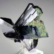 AZURITE, MALACHITE pseudomorph