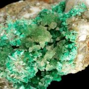 Annabergite With Cuprian Smithsonite