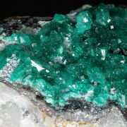 Dioptase on Chrysocolla