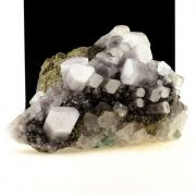 Calcite, Pyrite, Fluorite.