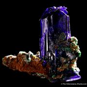 Azurite with Malachite