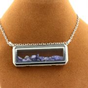 Raw Tanzanite Necklace.