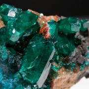 Dioptase on Quartz