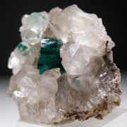 Dioptase with Quartz