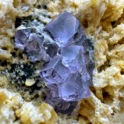 Fluorite, stilbite POLAND