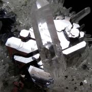 Galena on Quartz with Chlorite