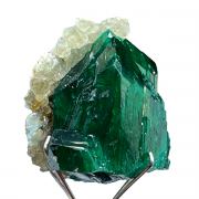 Dioptase, quartz