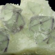 Fluorite on Quartz