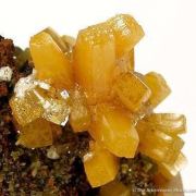 Wulfenite With Calcite