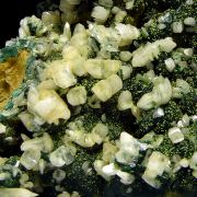 Cerussite, malachite