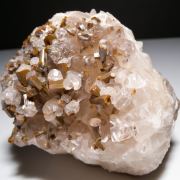 Vanadinite on Calcite