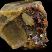 Siderite, Quartz, Pyrite.