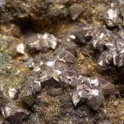 Siegenite, Galena on Marcasite