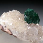 Malachite after Azurite on Smithsonite