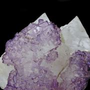 Fluorite on Celestine