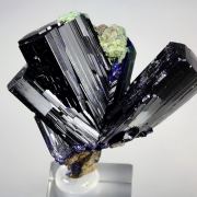 AZURITE, MALACHITE pseudomorph