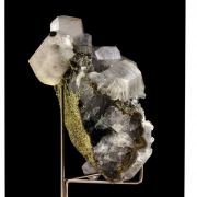 Calcite, Pyrite, Fluorite.