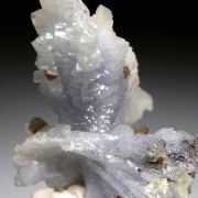 Chabazite on Prehnite after Tanzanite