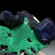 Azurite with Malachite