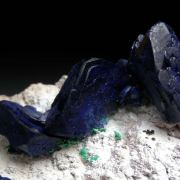 Azurite with Malachite